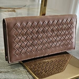 Bottega Veneta Brown Bifold Wallet
